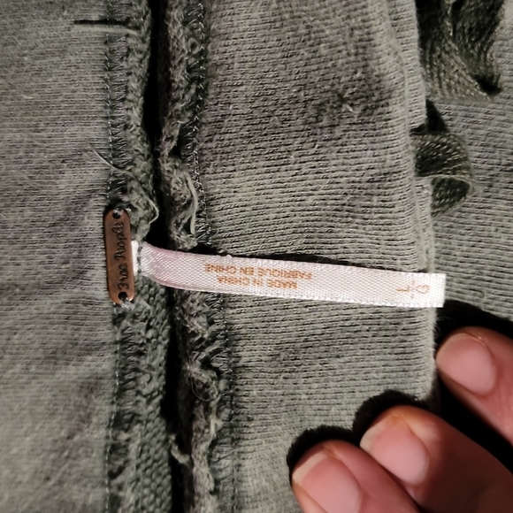 Free people, dark green military/industrial style mini skort. - Picture 1 of 4